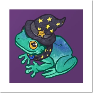 Magical Frog Witch Posters and Art